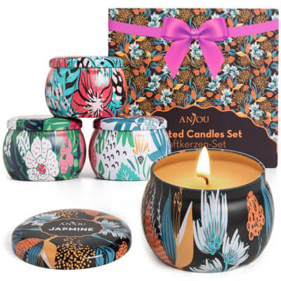 coffret bougies en cire de soja