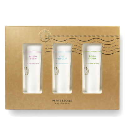 Coffret cadeau crèmes pour les mains petite escale