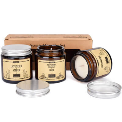 Cadeau set de bougies aromathérapie