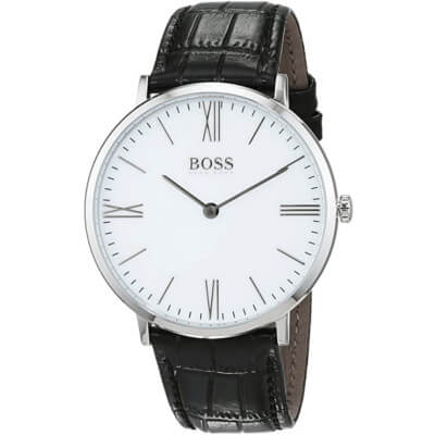 montre pour homme de Hugo Boss avec bracelet en cuir