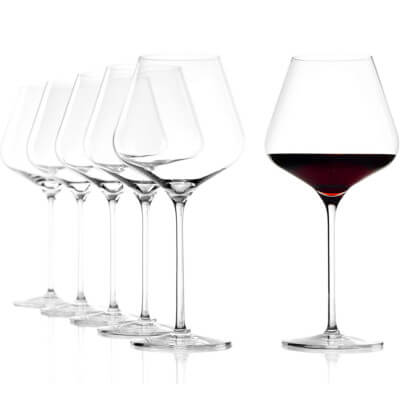 Verres à vin rouge de Bourgogne de Stölzle Lausitz