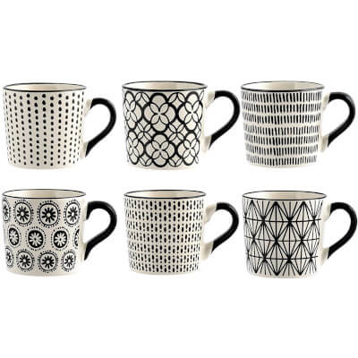 Lot de tasses à café en grès