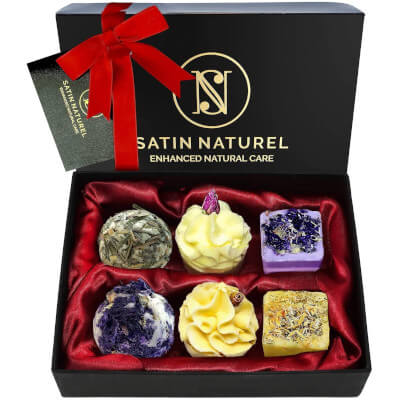 Geschenkset Badebomben für Frauen von Satin Naturel