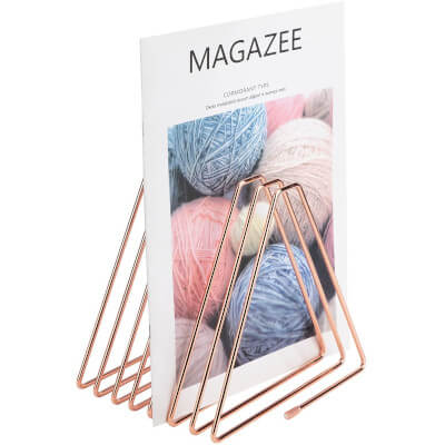 Zeitschriftenständer metall rose gold