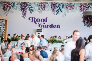 Roof garden hospitality at Queens