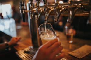 Beer being poured