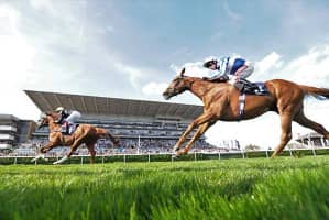 Stradivarius and Frankie Dettori at Doncaster