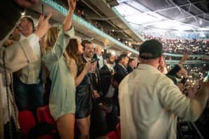 Concert crowd at Wembley