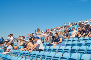 Grandstand seating at Silverstone