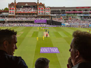The Kia Oval - Kevin Pietersen and Piers Morgan