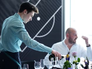 drinks service at Wembley