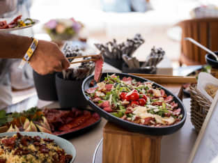 Buffet dining set up