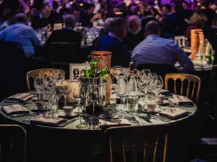 London Comedy Lunch table