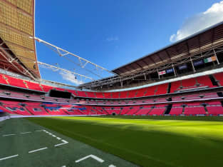 Wembley Stadium view of pitch