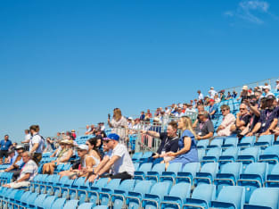 Grandstand seating at Silverstone