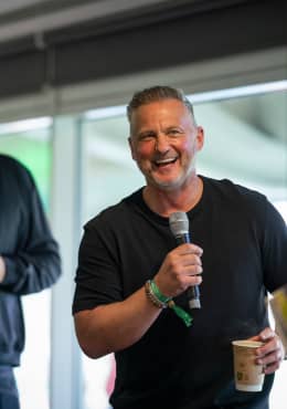 Darren Gough in The Green Room