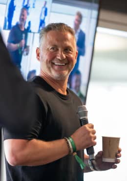 Darren Gough in The Green Room