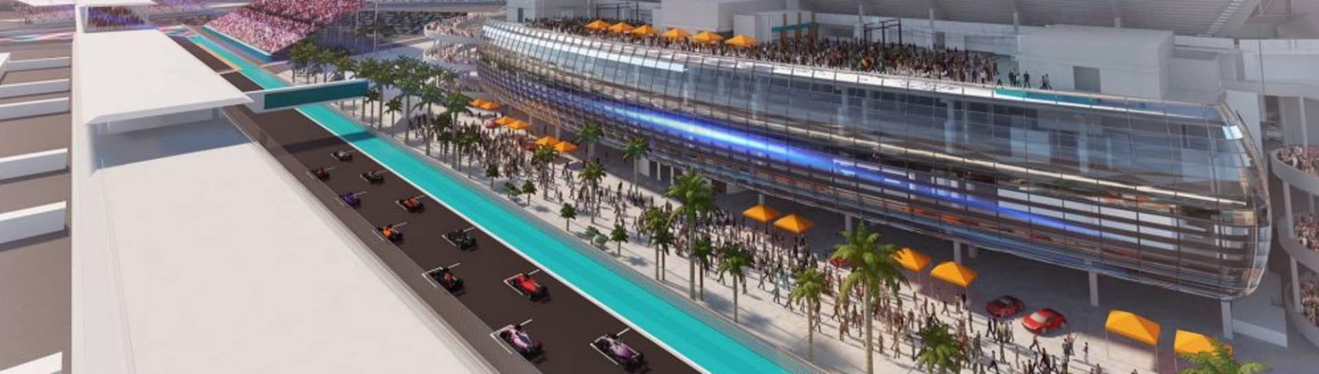 Hard Rock stadium F1 track