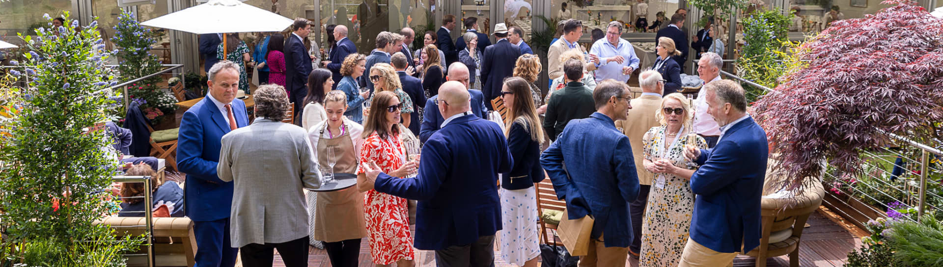 Guests at Chelsea Flower Show