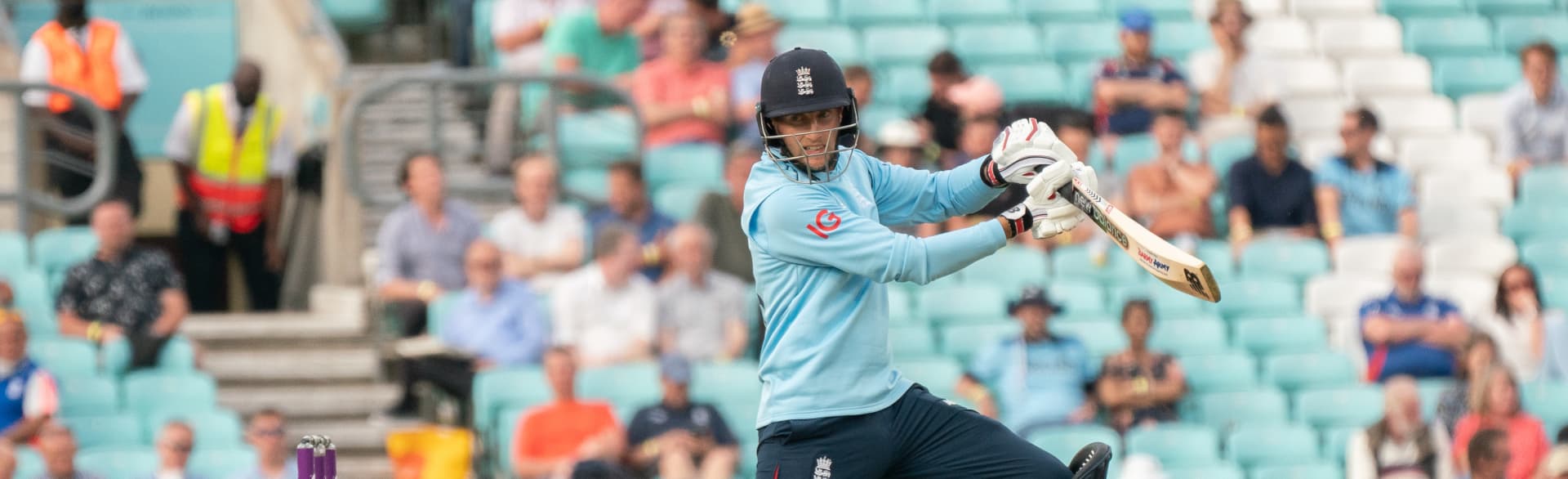 Joe Root batting at The Kia Oval