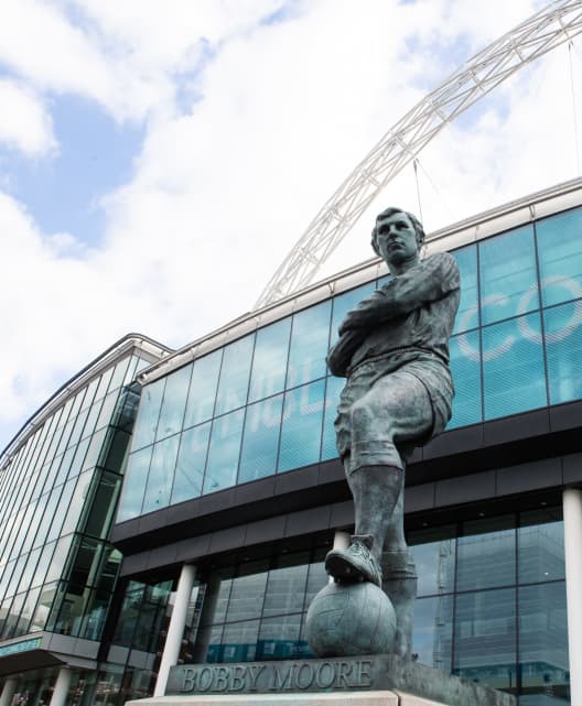 Bobby Moore statue outside Wembley