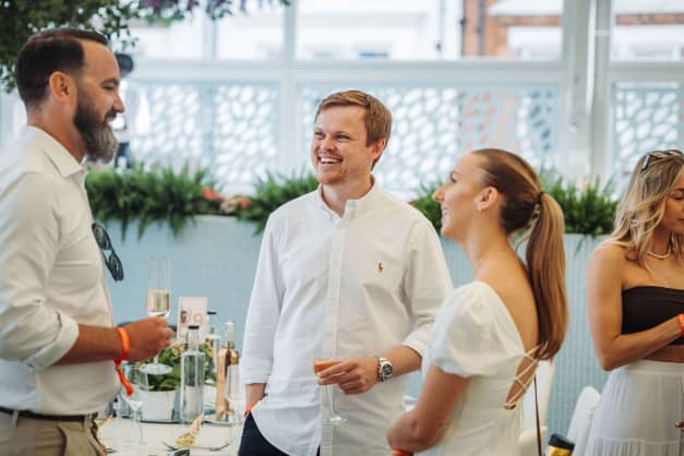 guests in the Roof Garden at Queens