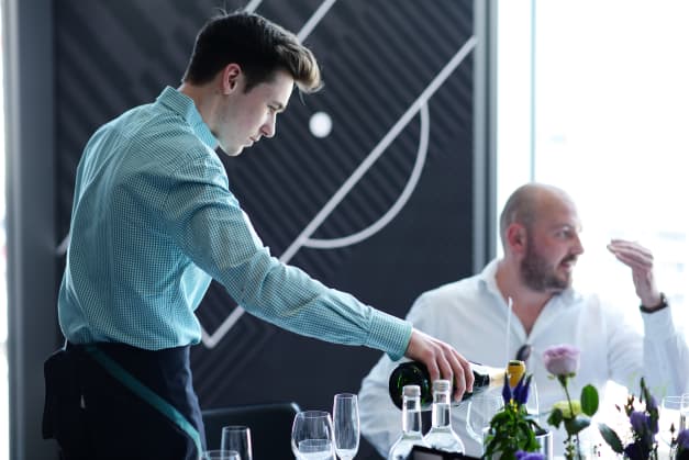 drinks service at Wembley