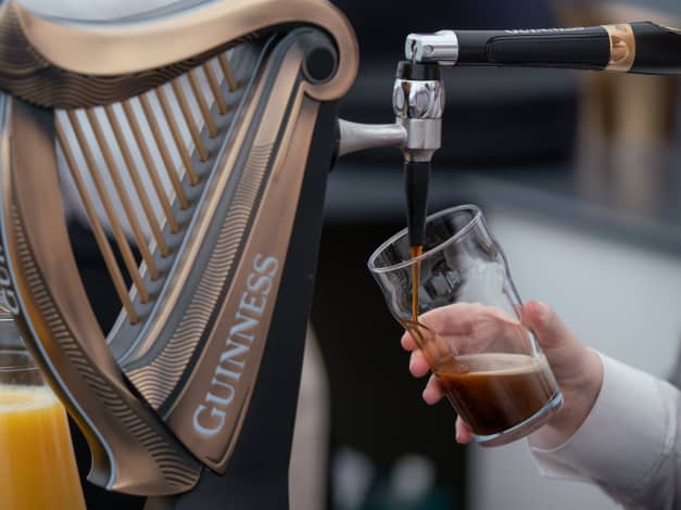 Guinness being poured