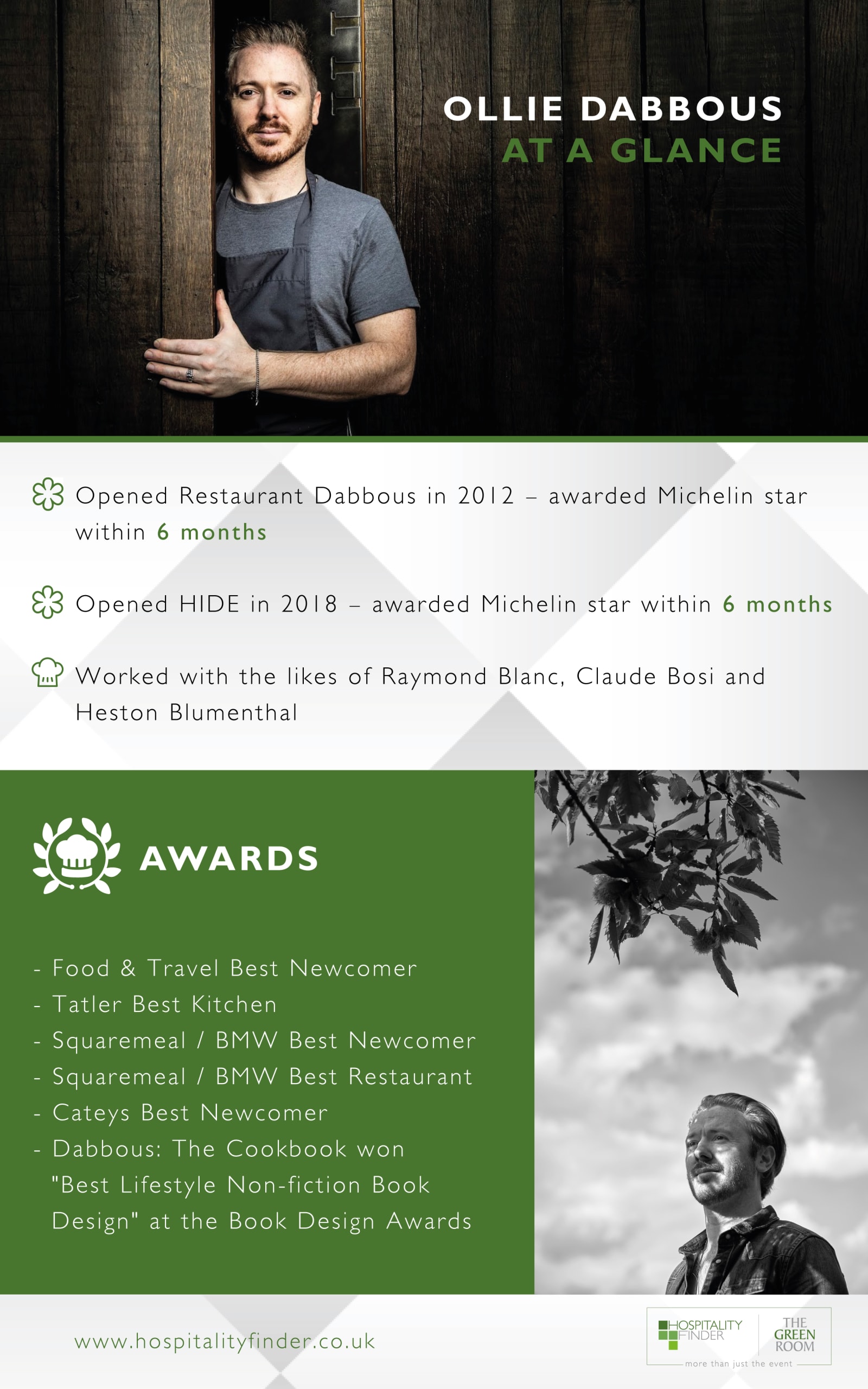 Ollie Dabbous will join us as chef patron at Twickenham