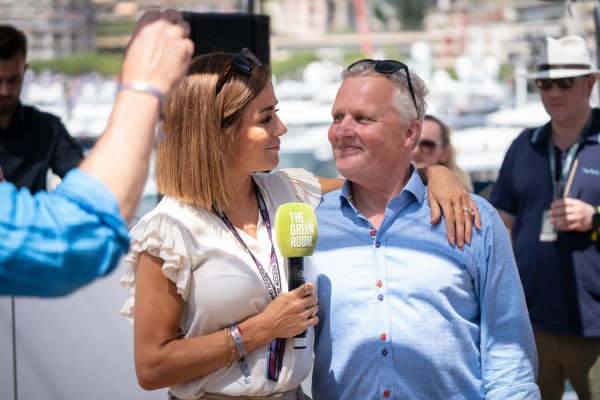 Natalie Pinkham and Johnny Herbert at the Monaco GP