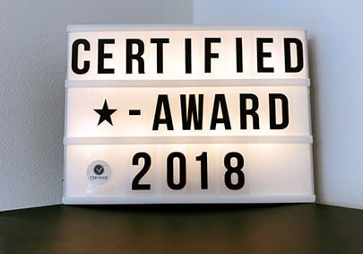 Certified Star Award 2018