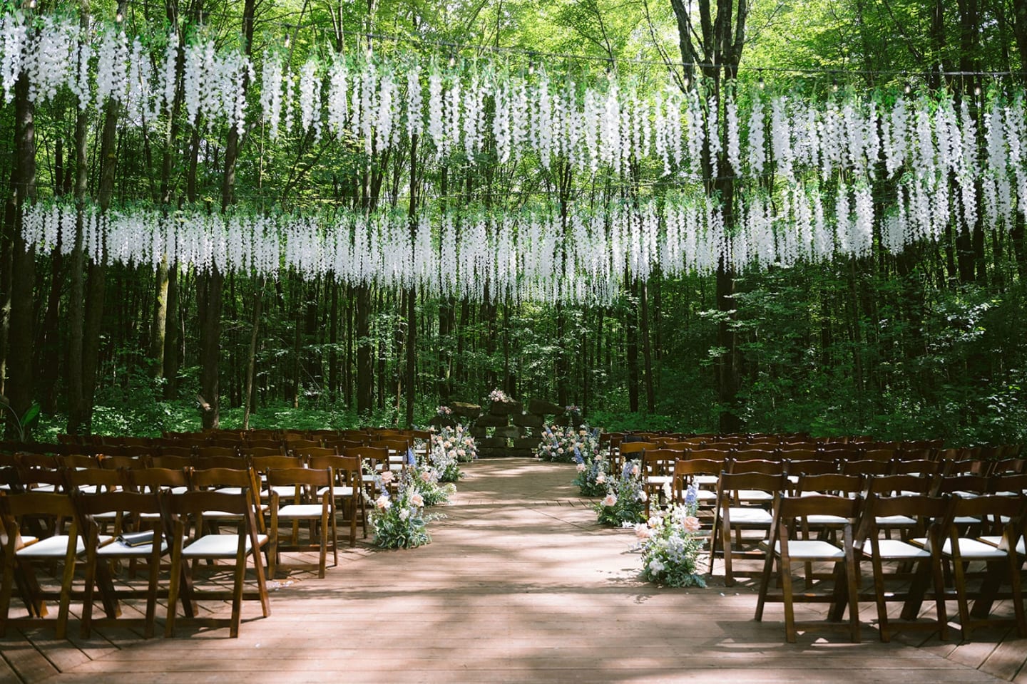 space forest ceremony wisteria