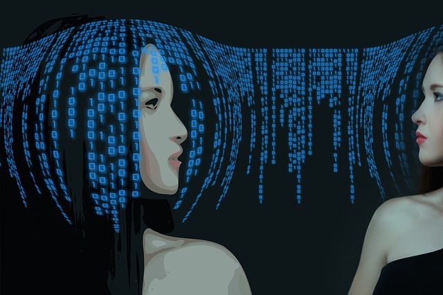 Bot and agent communication illustration. Bot and agent communication illustration.