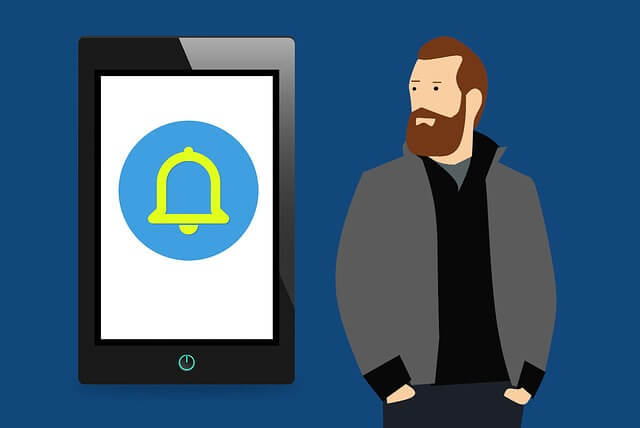 Graphic of device notification. Graphic of device notification.