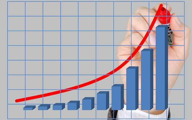 Graph on a white board. Graph on a white board.