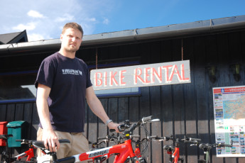 HI Voss : Bike Rental Area in Voss Hostel, Norway