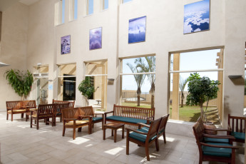 Dead Sea - Massada : Lobby at the Dead Sea - Massada hostel in Israel