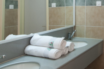 Ein Gedi : Bathroom in the Ein Gedi hostel in Israel