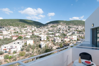 Peki'in : View from balcony at the Pekiin hostel in Israel