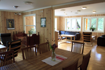 HI Flåm : Dining and Lounge Area in Flam, Norway