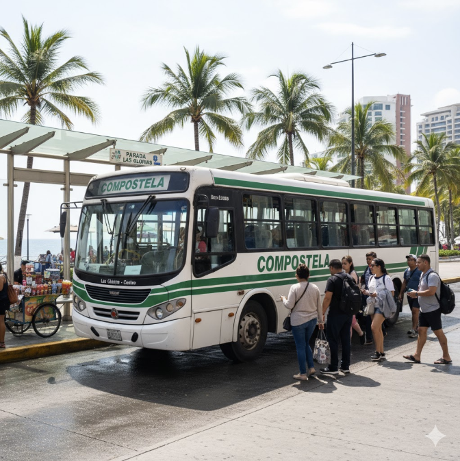 ¿Cómo ir a Sayulita en Camión desde Puerto Vallarta? Ruta, Paradas y Precio (Línea Compostela)
