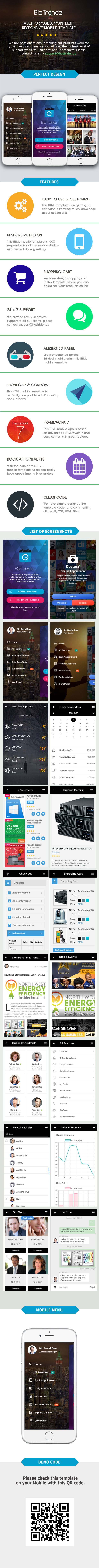 BizTrendz - Multipurpose HTML Mobile Template - 1