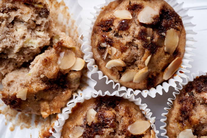 Apple, sultana and cinnamon muffins