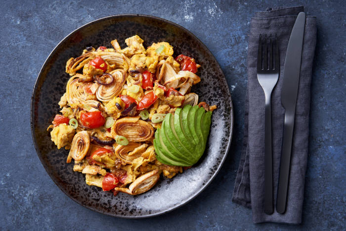 Nigella's Mexican scrambled eggs
