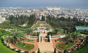 The Baha'i gardens in Haifa
