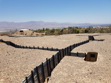 Kibbutz Eilot located on a hill overlooking the Gulf of Eilat