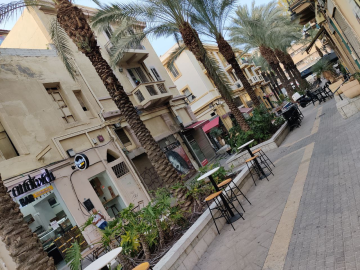 The renovated lower city of Haifa