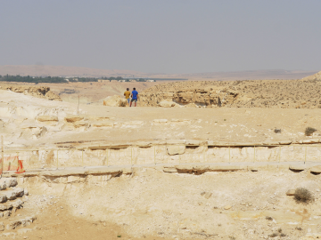 The Ben Gurion Promenade, a 3.5 km long path overlooking Nahal Zin