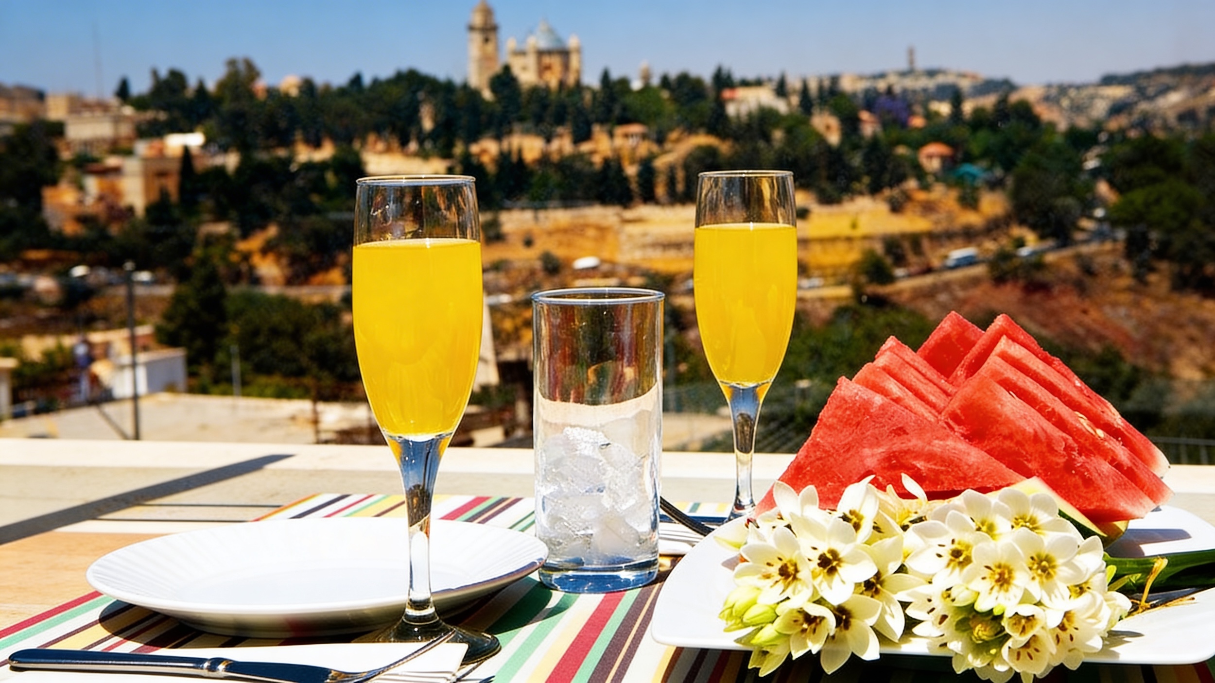 נוף מהמם הנשקף מהגג