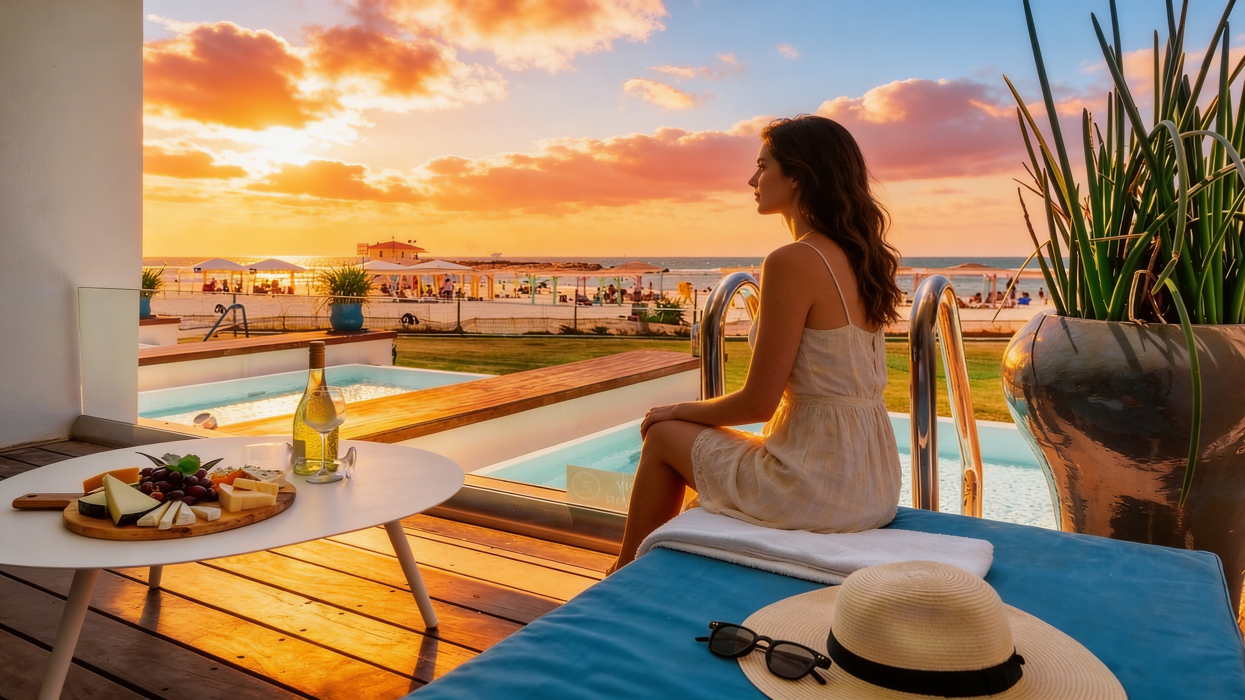 סוויטת ג'וניור בריכה - מבט מהמרפסת